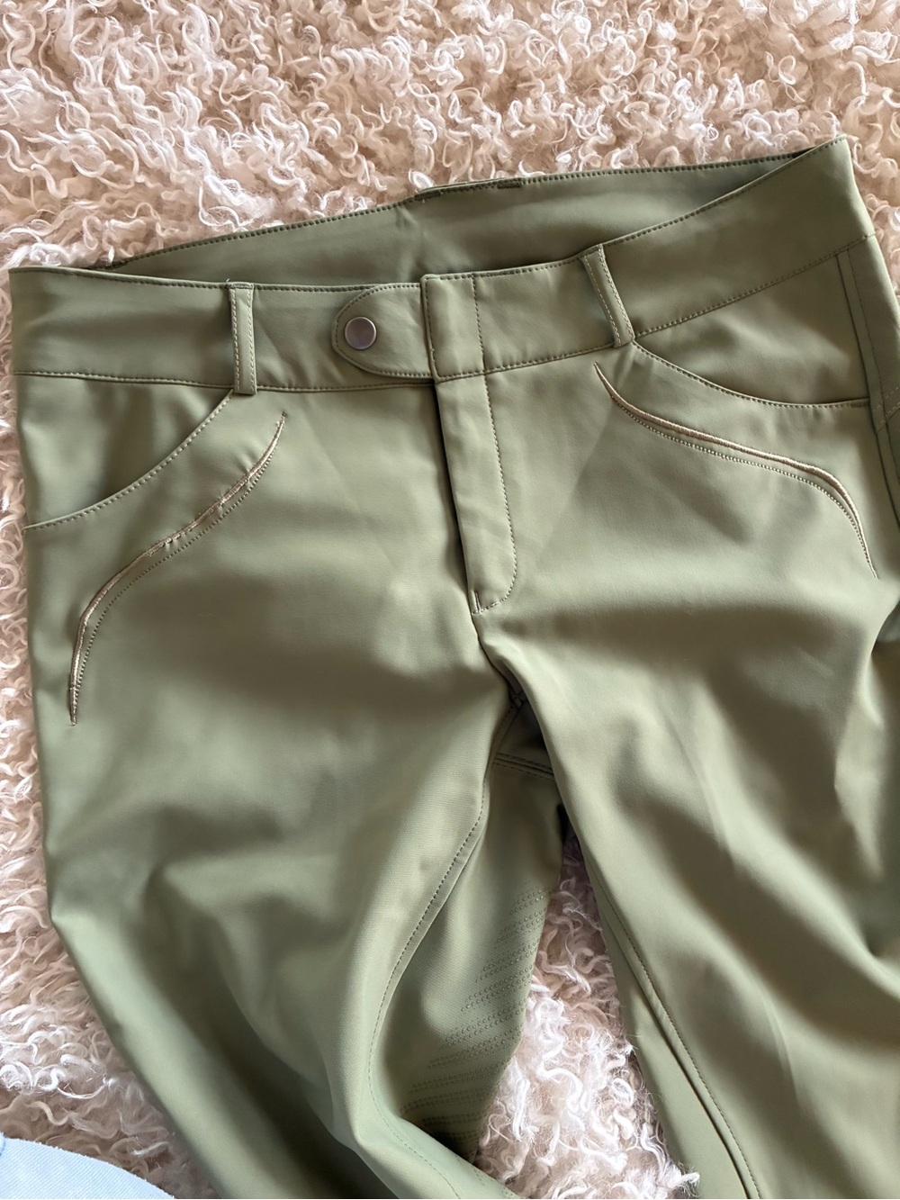 Women’s Olive Green Performance Breeches